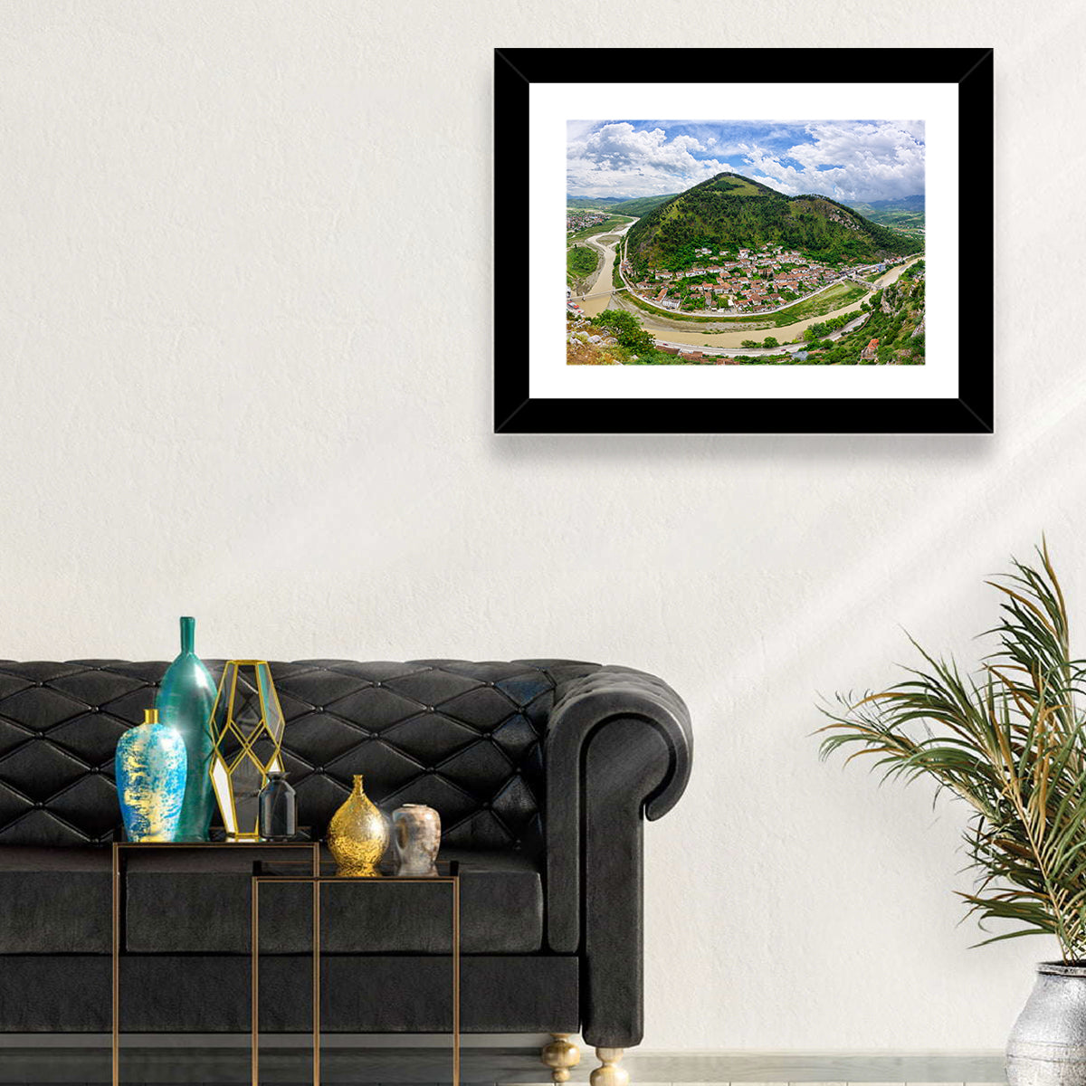 Berat Osum River View Wall Art