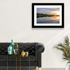 Amazon River Sunset Reflection Wall Art