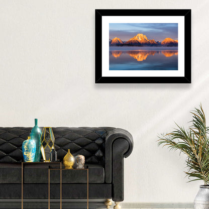Mount Moran Sunrise Over Jackson Lake Wall Art