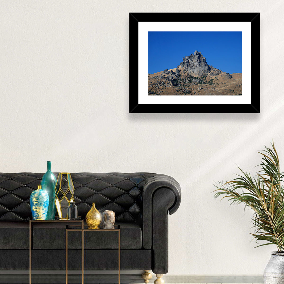 Besh Barmag Mountain Peak Wall Art in a room, landscape