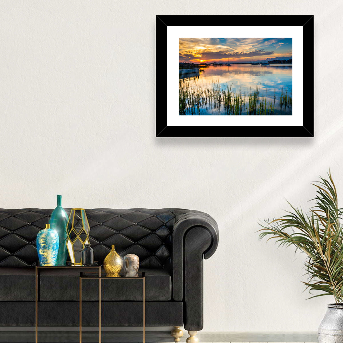Folly River Sunset Reflection Wall Art