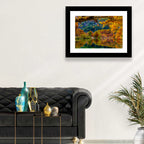 Frio River Autumn Reflection Wall Art