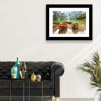 Rowboats on Lake Braies Wall Art