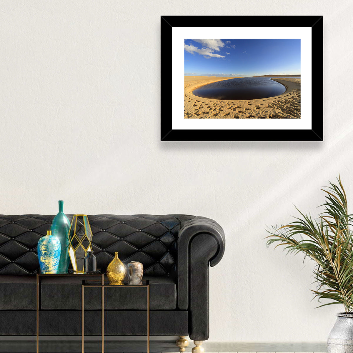 Fayoum Lake Footprints Wall Art