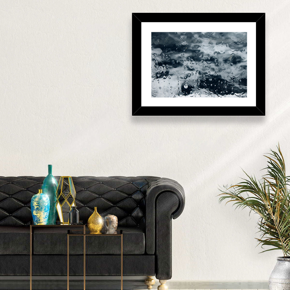 Sea of Teardrops in Ice Wall Art in a room, landscape