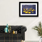 Floating Lotus at Dusk Wall Art