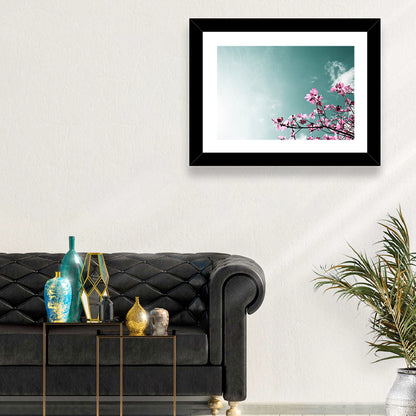 Pink Fig Tree Branches Wall Art