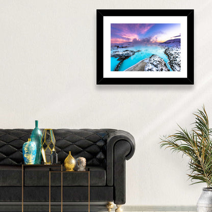 Blue Lagoon Grindavík Sunrise Wall Art