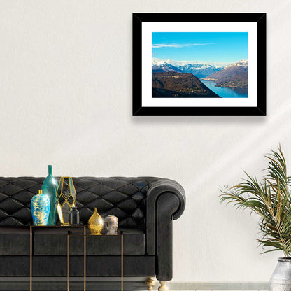 Lake Orta Mountain Reflection Wall Art