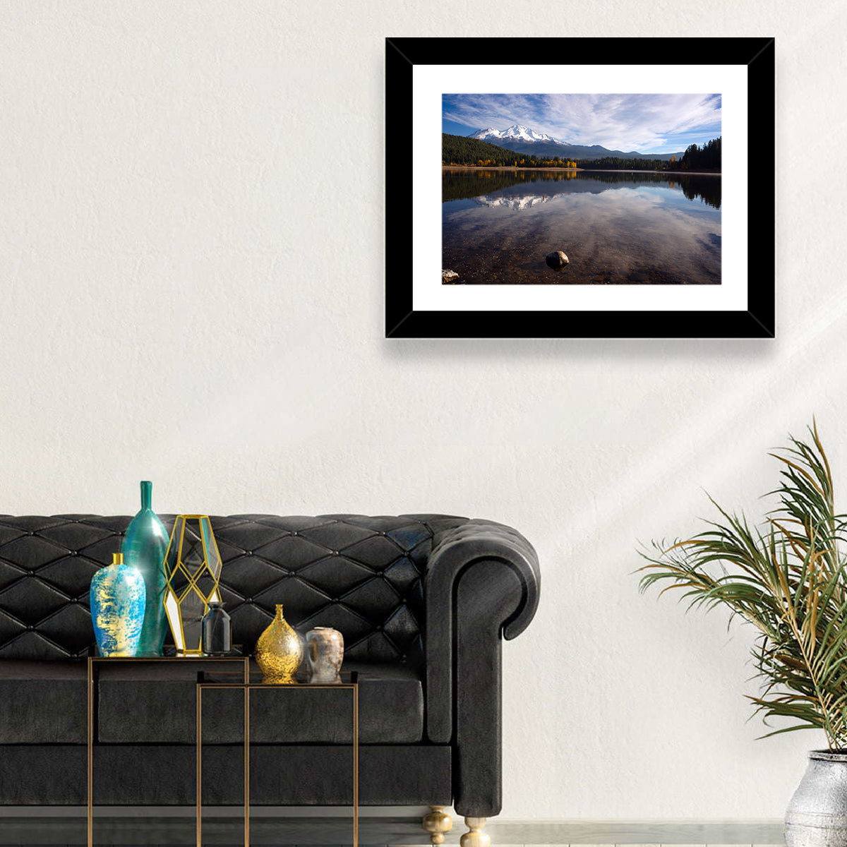 Mount Shasta Reflection at Lake Siskiyou Wall Art