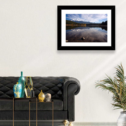 Mount Shasta Reflection at Lake Siskiyou Wall Art