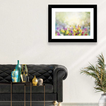 Blurred Floral Meadow Wall Art