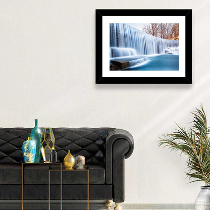 Seeley's Pond Winter Waterfall Wall Art