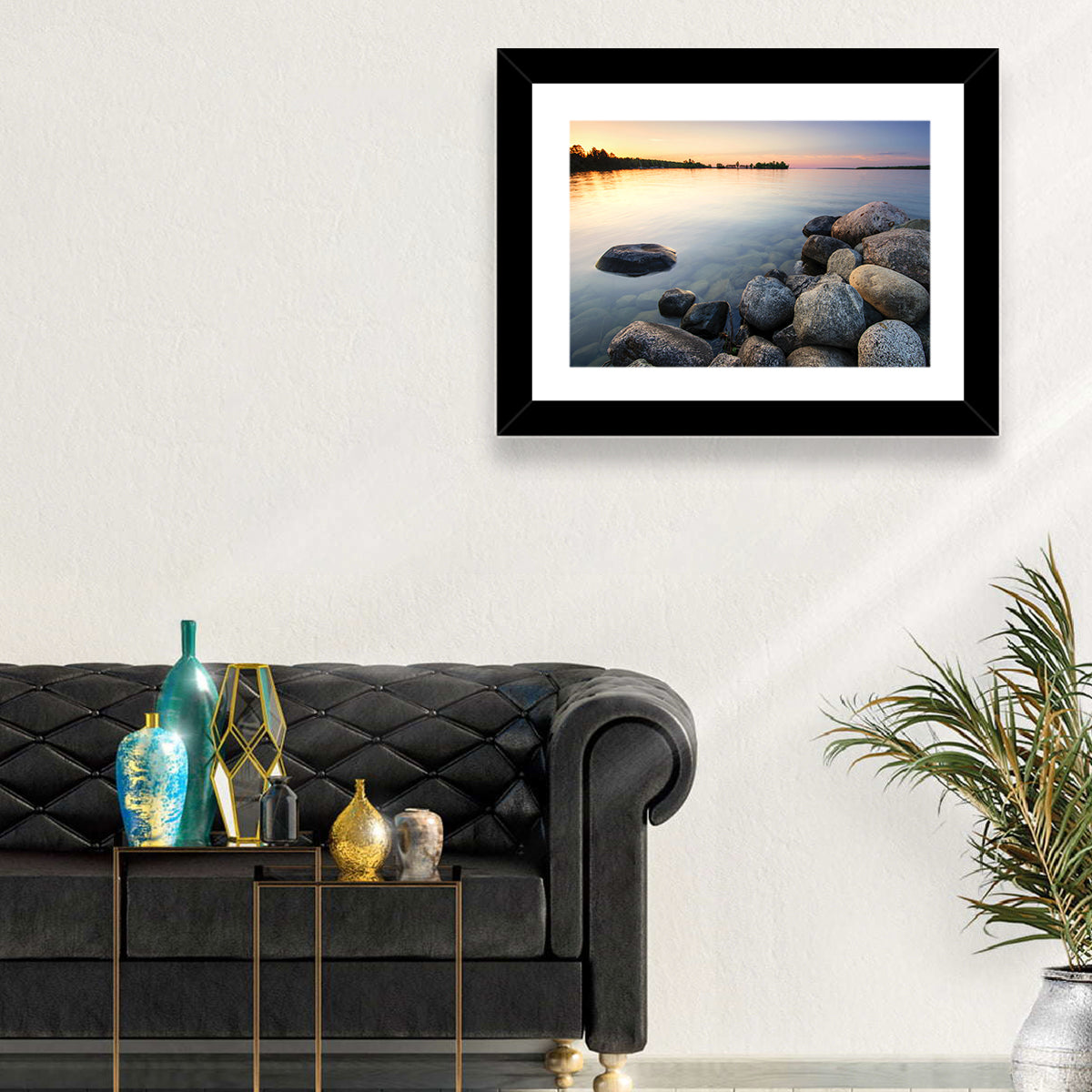 Minnesota Lakeshore Sunset Wall Art