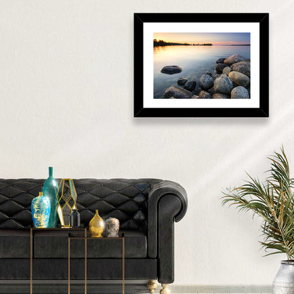 Minnesota Lakeshore Sunset Wall Art