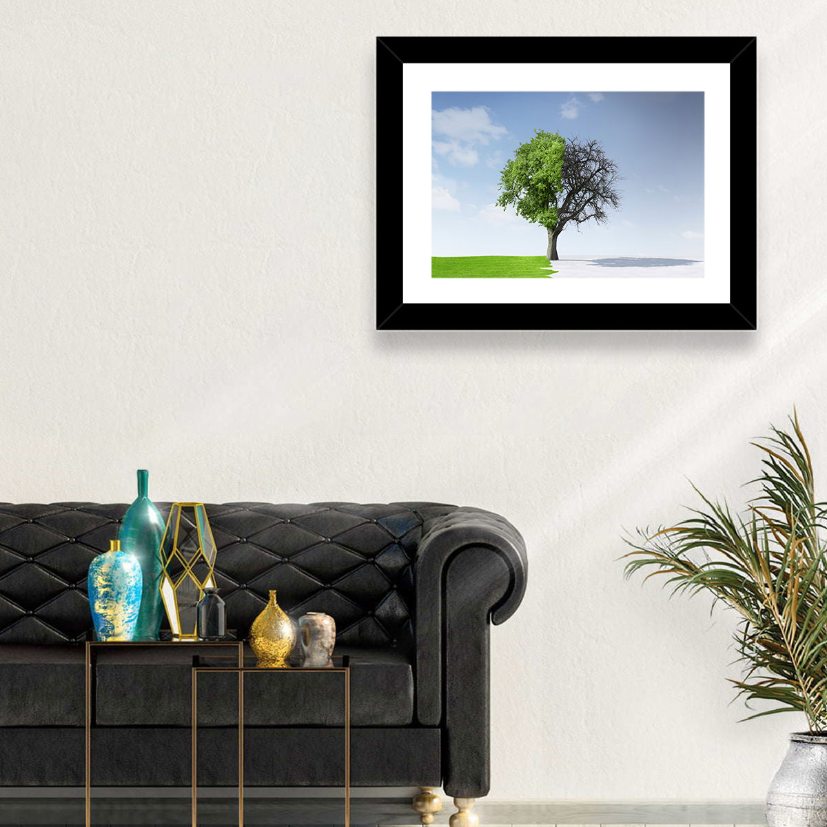 Summer & Winter Tree Wall Art