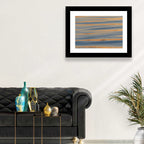 Sunset Ripples Abstract Wall Art