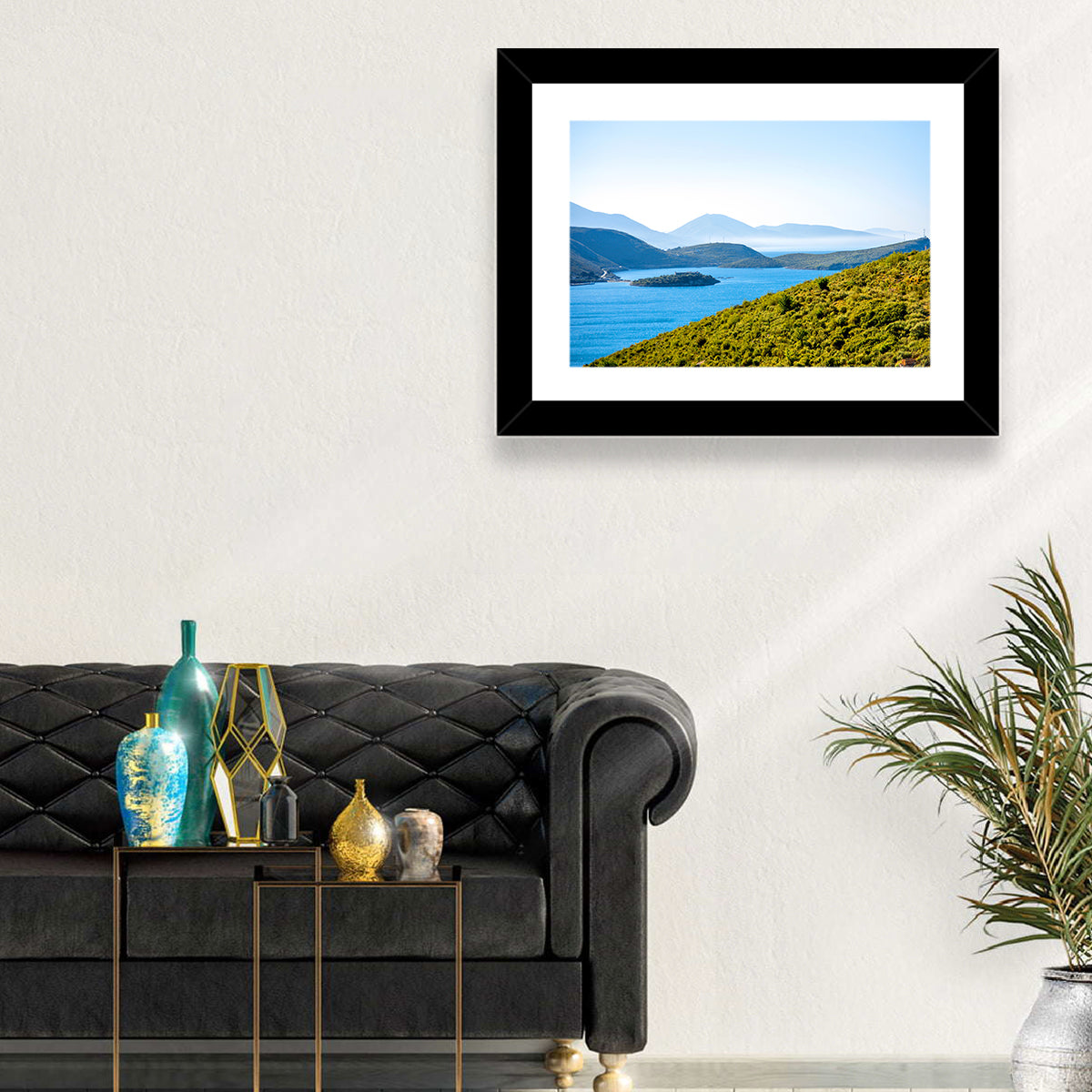 Porto Palermo Bay with Ali Pasha Castle Wall Art