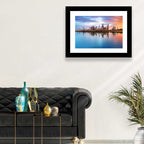 Kuwait City Skyline at Sunset Wall Art