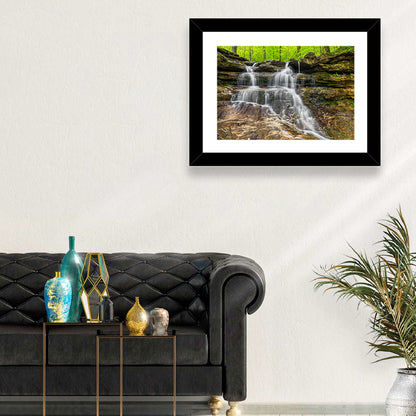 Mossy Ledge Waterfall Wall Art
