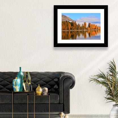 Lake Wanaka Autumn Reflection Wall Art