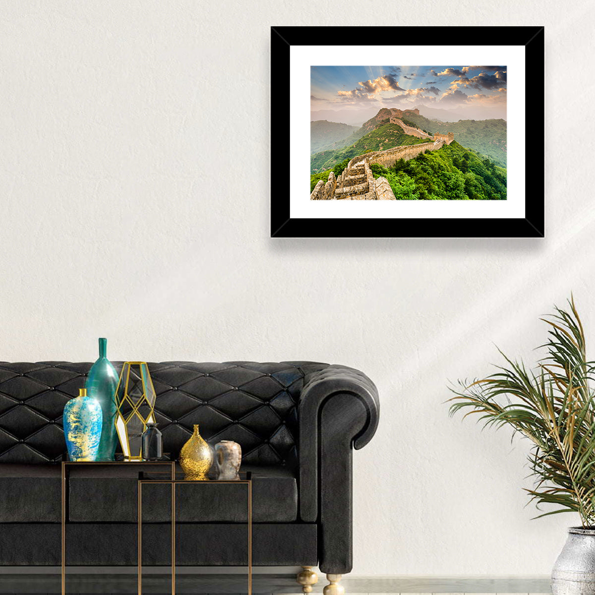 Great of China Wall Art in a room, landscape