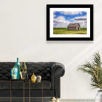 Old Farm Shed in Field Wall Art