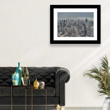 Shanghai Layered Skyline Wall Art