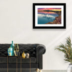 Lake Balkhash Sunset Reflection Wall Art