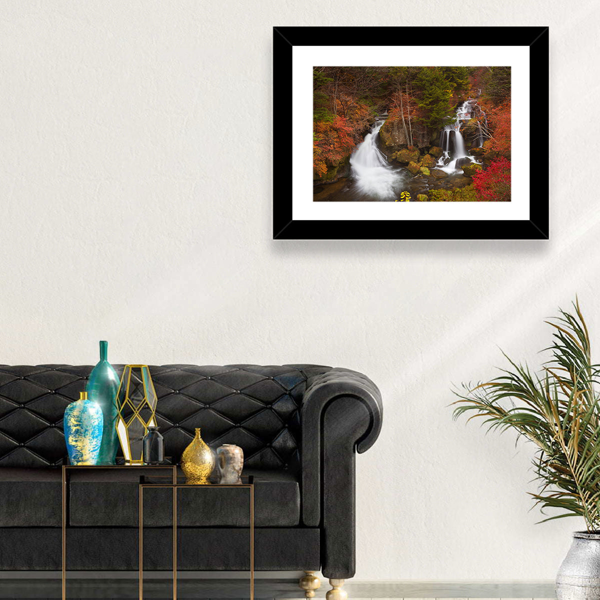 Ryuzu Falls Maple Cascade Wall Art in a room, landscape