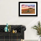 Tuscan Hilltop Road at Dusk Wall Art