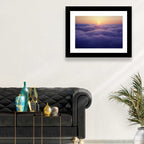 Sunset Over Endless Clouds Wall Art