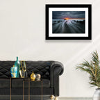 Barrika Beach Dusk Wall Art