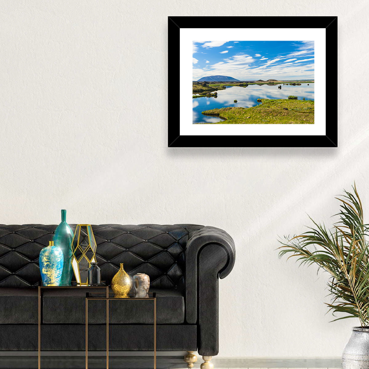 Lake Myvatn Reflection Wall Art