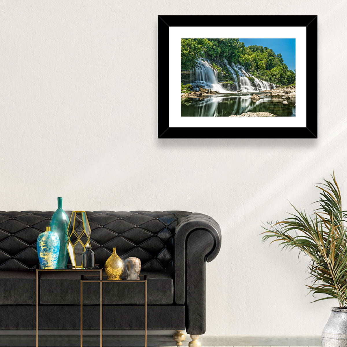 Twin Falls at Rock Island State Park Wall Art in a room, landscape