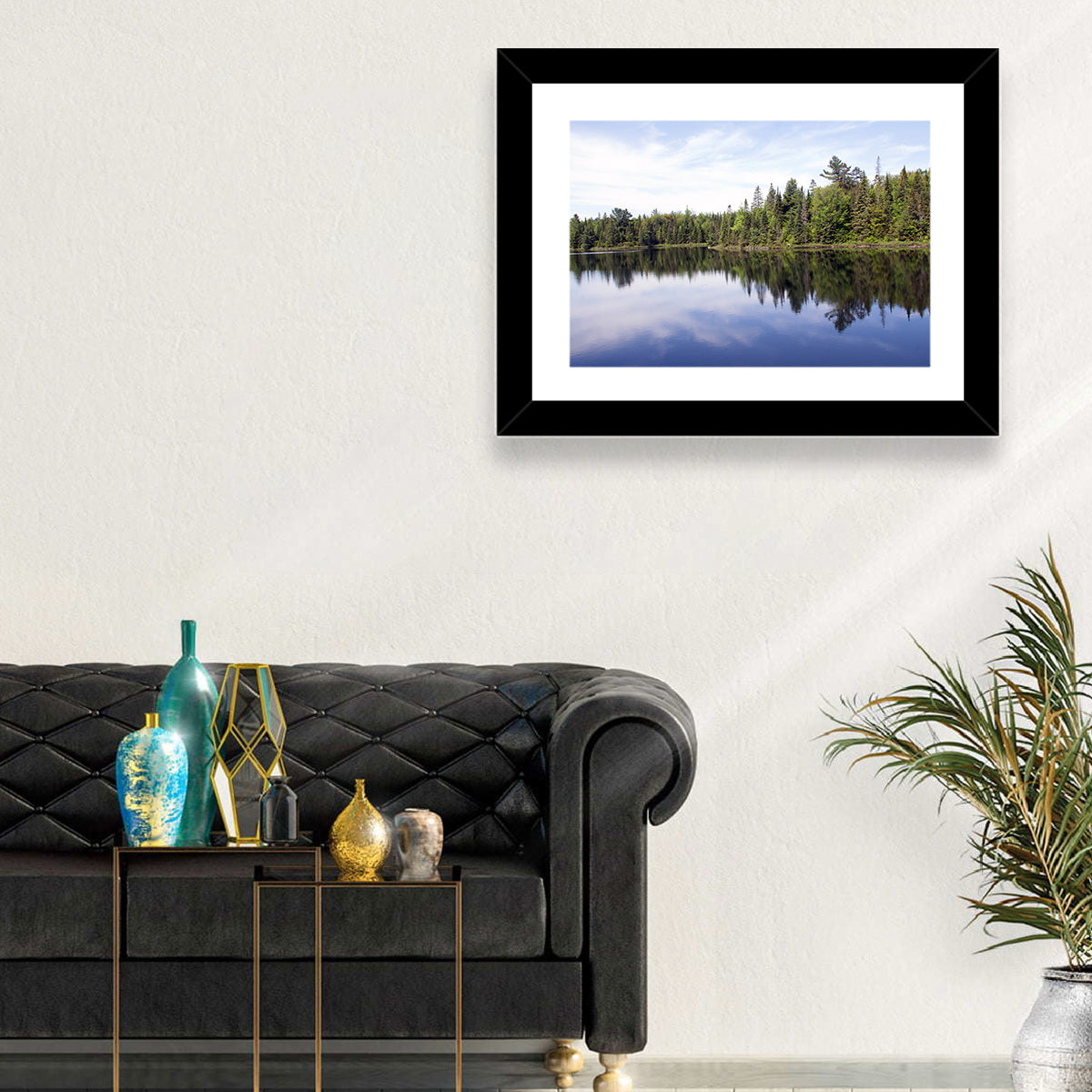 Peck Lake Shoreline Reflection Wall Art