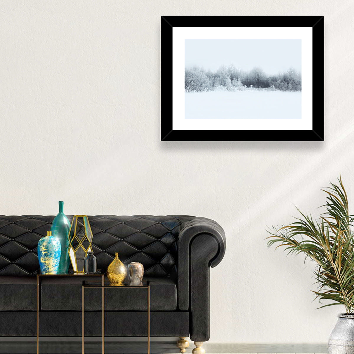 Frosted Winter Forest Wall Art