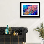 Vibrant Coral Reef Wall Art