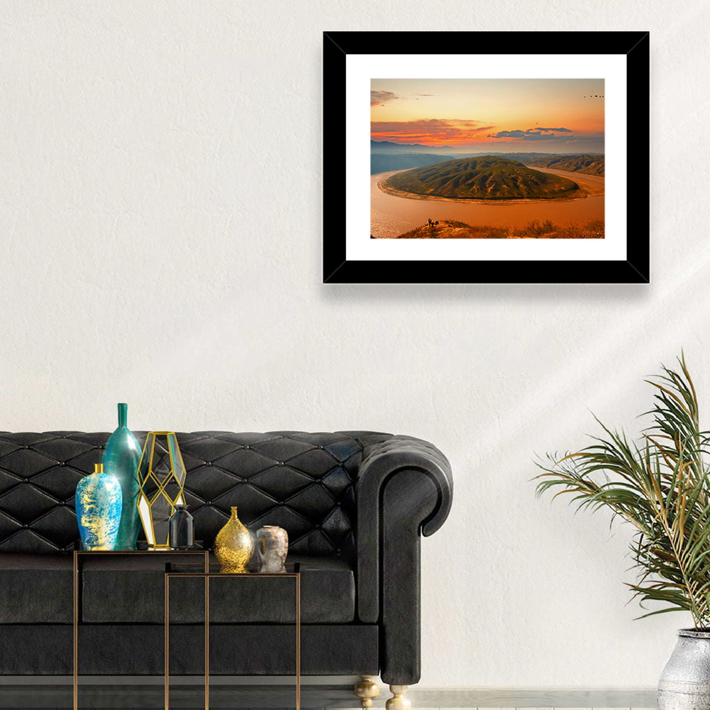 Yellow River Qianshan Bend Wall Art