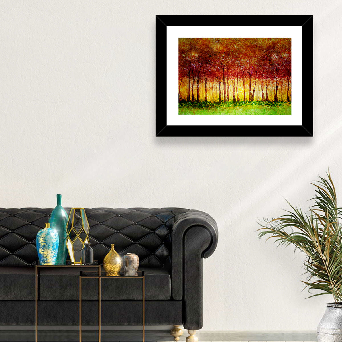Autumn Tree Row Wall Art