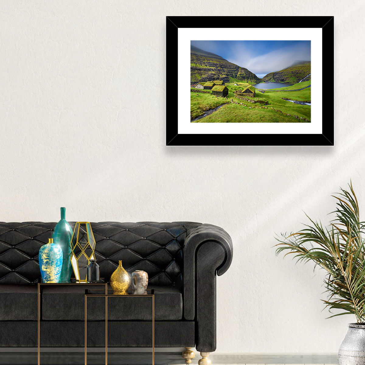 Saksun Turf Roof Cabins Wall Art