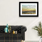 Snow Geese Over River Wall Art