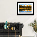 Sunrise Fishing at Sprague Lake Wall Art
