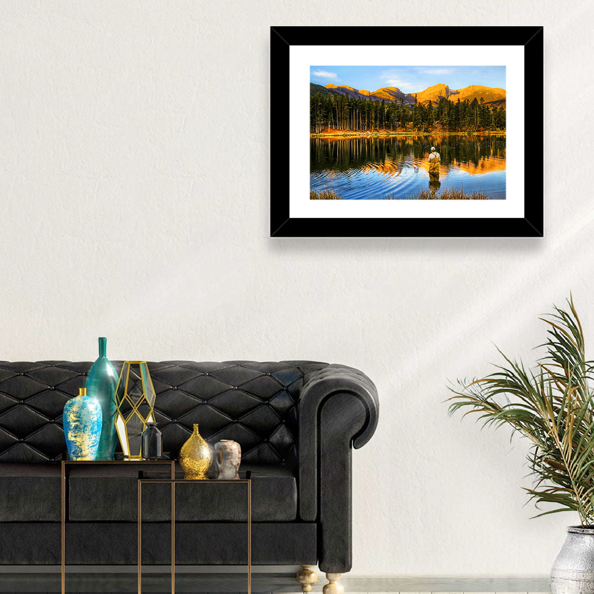 Sunrise Fishing at Sprague Lake Wall Art