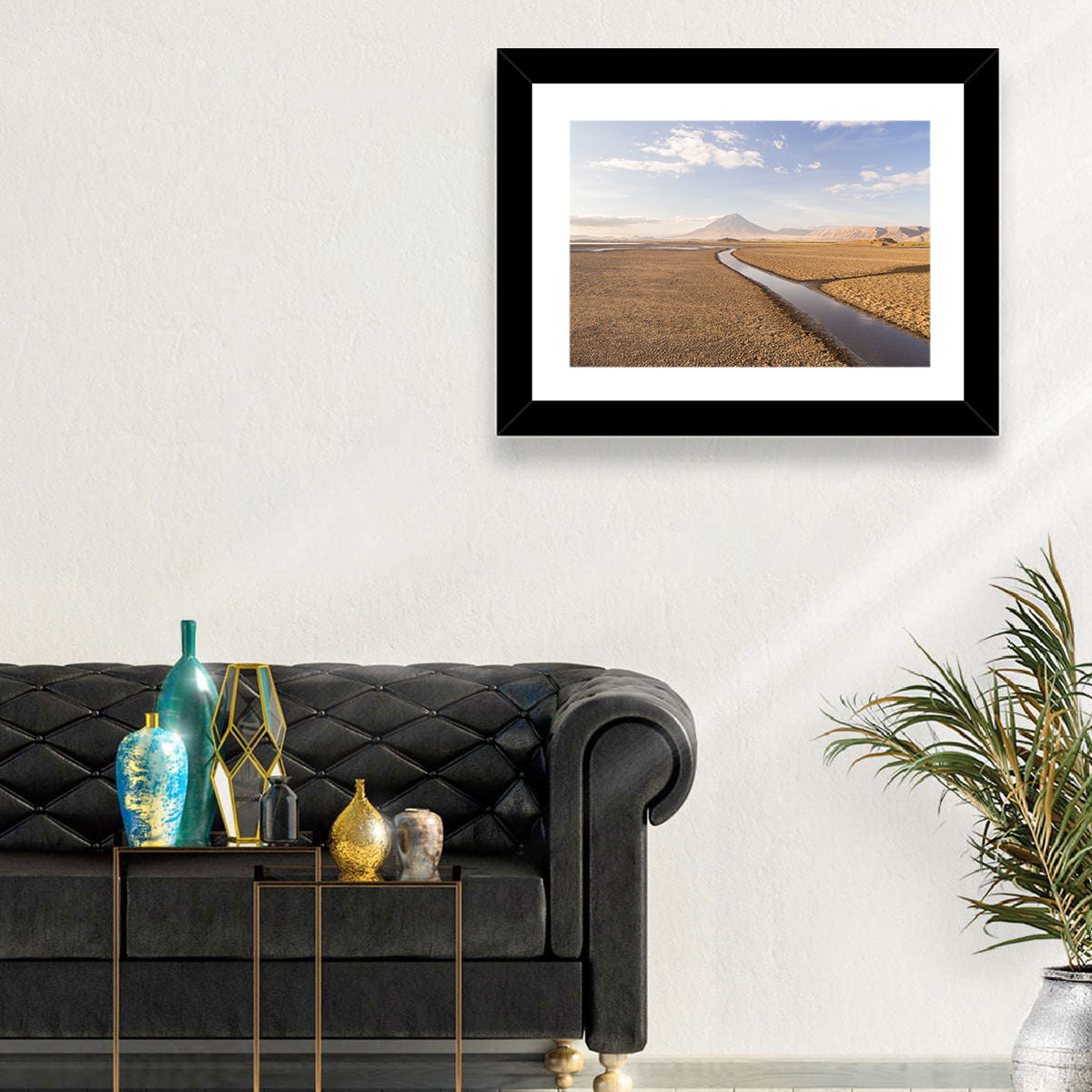 Lake Natron with Ol Doinyo Lengai Wall Art