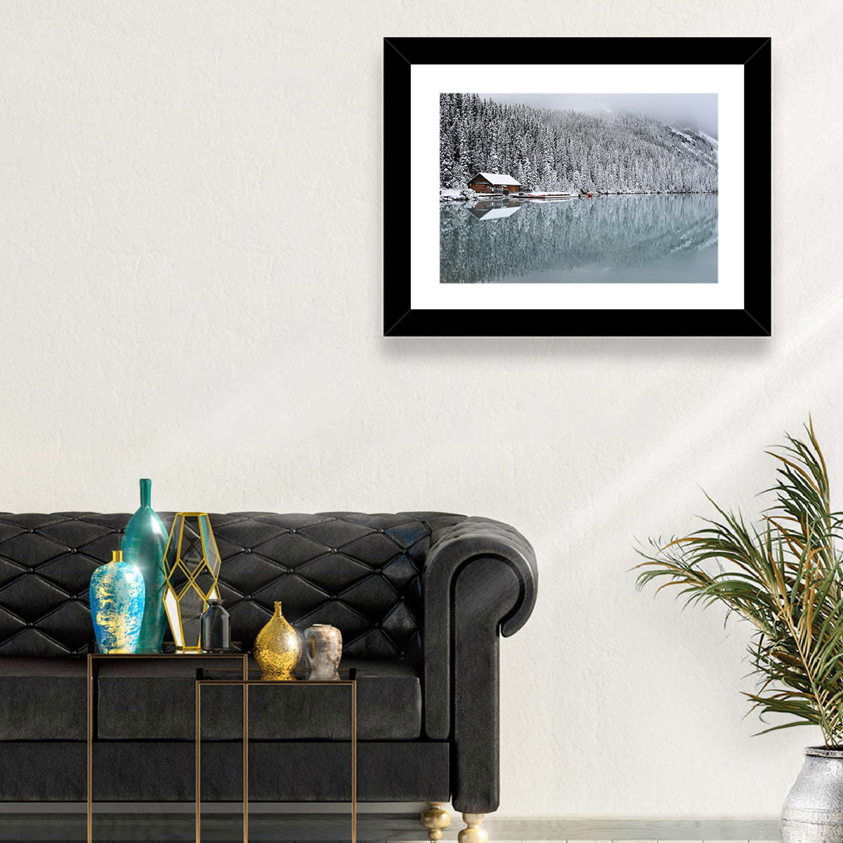 Lake Louise Winter Reflection Wall Art