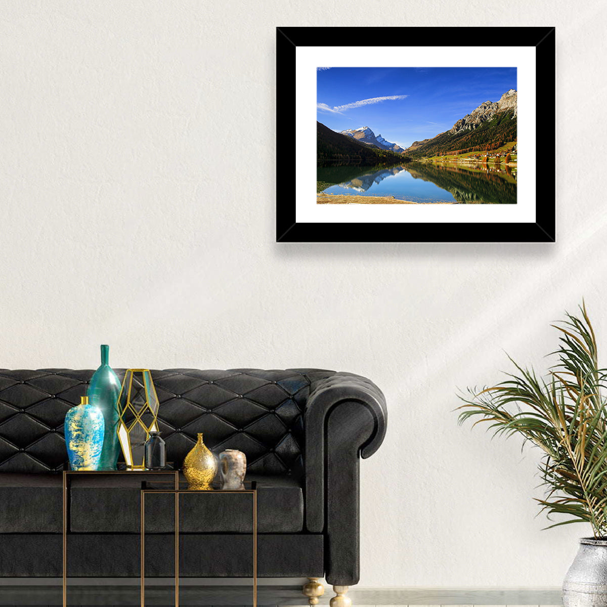 Lake Sils Morning Reflection Wall Art