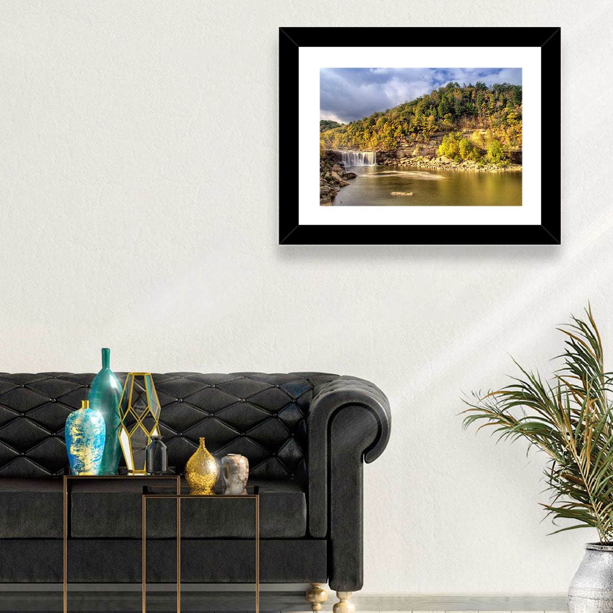 Cumberland Falls Wall Art in a room, landscape