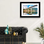 Lake Omodeo Concrete Bridge Wall Art