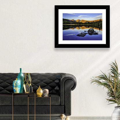 Sprague Lake Sunrise Reflection Wall Art